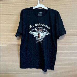 Black First Strike Academy T-shirt #skater